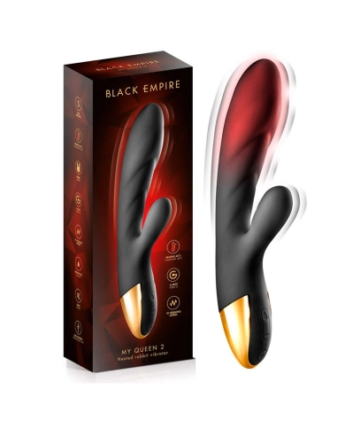 Vibromasseur rabbit chauffant - Black Empire My Queen 2