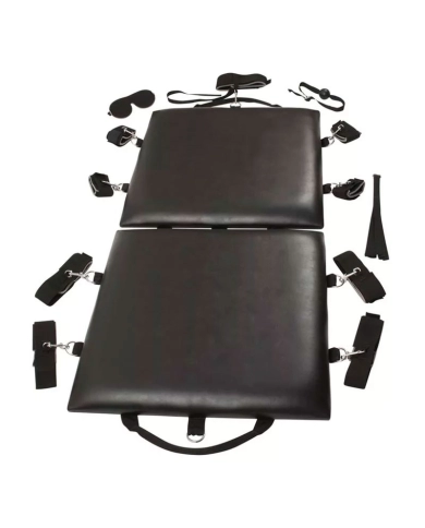 Bondage board with fasteners and BDSM accessories Bondage board with fasteners and BDSM accessories