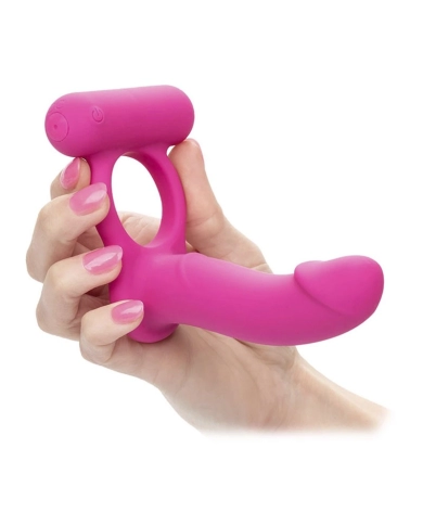 Vibrierender Penisring & Dildo Double Diver - CalExotics