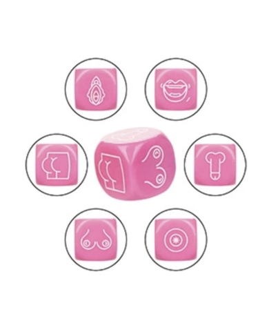 Jeu de dés coquins pour couple - CalExotics Naughty Bits Roll With It Jeu de dés coquins pour couple - CalExotics Naughty Bits Roll With It