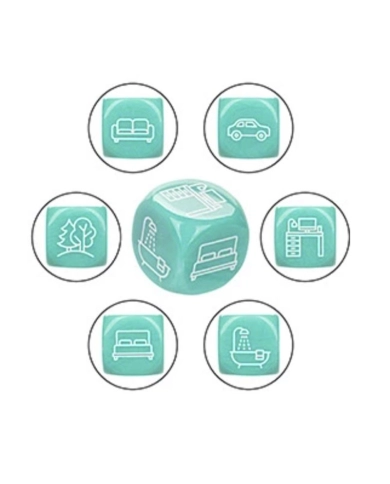 Jeu de dés coquins pour couple - CalExotics Naughty Bits Roll With It Jeu de dés coquins pour couple - CalExotics Naughty Bits Roll With It