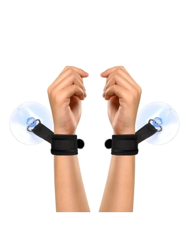 Adjustable BDSM handcuffs with suction cup - Ouch! Adjustable BDSM handcuffs with suction cup - Ouch!