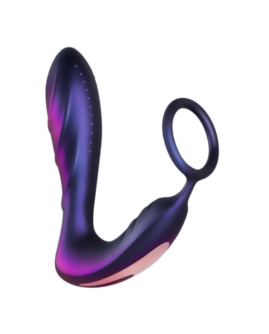 Plug anale vibrante con anello per pene 2 in 1 - Hueman Black Hole Plug anale vibrante con anello per pene 2 in 1 - Hueman Black Hole