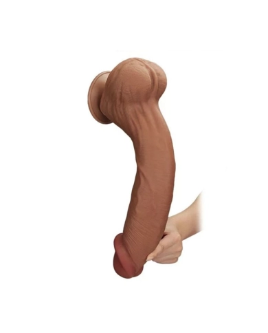 Dildo realistico a doppia densità 20,5 cm (Marrone) - LoveToy Dong a pelle scorrevole Dildo realistico a doppia densità 20,5 cm (Marrone) - LoveToy Dong a pelle scorrevole