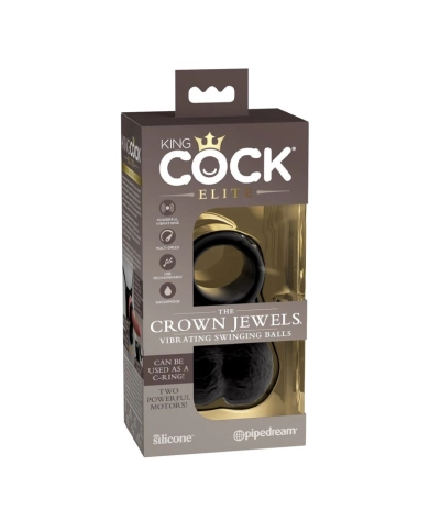 Cockring con testicoli vibranti - Pipedream The Crown Jewels Cockring con testicoli vibranti - Pipedream The Crown Jewels