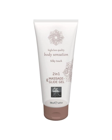 Lubricant and massage gel 2 in 1 200 ml - Shiatsu Silky Touch Lubricant and massage gel 2 in 1 200 ml - Shiatsu Silky Touch