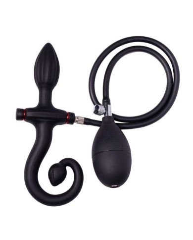 Plug anale gonfiabile in silicone con impugnatura e pompa - Rimba Plug anale gonfiabile in silicone con impugnatura e pompa - Rimba