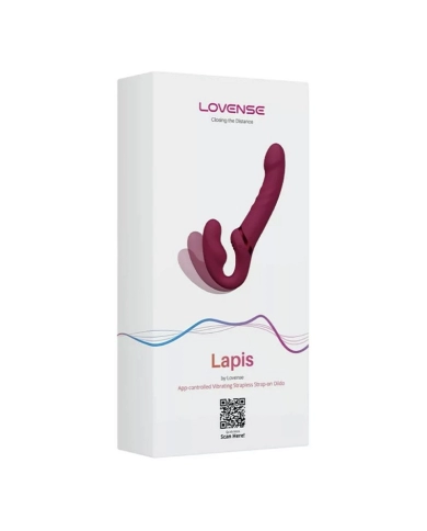 Double vibrating belt dildo - Lovense Lapis Double vibrating belt dildo - Lovense Lapis