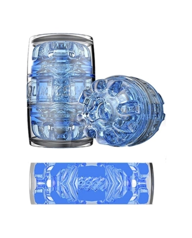 Masturbatore Fleshlight - QuickShot Turbo Blu ghiaccio