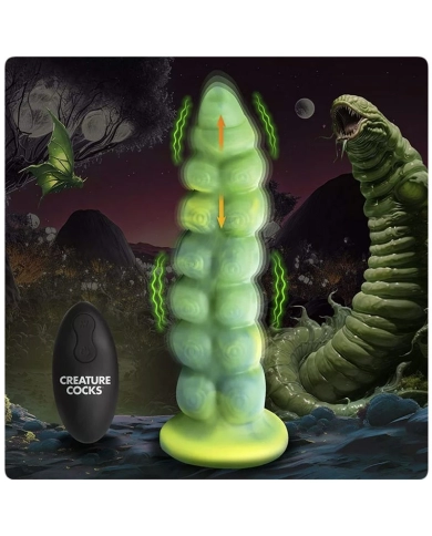 Alien reciprocating vibrator 22.5cm - Creature Cocks Squirmer Alien reciprocating vibrator 22.5cm - Creature Cocks Squirmer