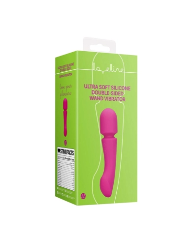 Baguette vibrante en silicone à double extrémité  ultra douce - Loveline Baguette vibrante en silicone à double extrémité  ultra douce - Loveline