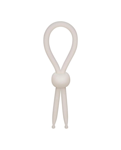Anneau pénien lasso ajustable (blanc) - CalExotics Alpha Ring Anneau pénien lasso ajustable (blanc) - CalExotics Alpha Ring