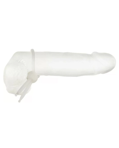 Anneau pénien lasso ajustable (blanc) - CalExotics Alpha Ring Anneau pénien lasso ajustable (blanc) - CalExotics Alpha Ring