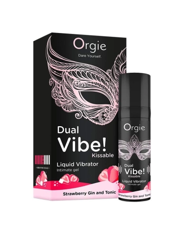 Orgie Dual Vibe Kissable Stimulation Gel (15 ml) - Gin Tonic & Strawberry Orgie Dual Vibe Kissable Stimulation Gel (15 ml) - Gin Tonic & Strawberry