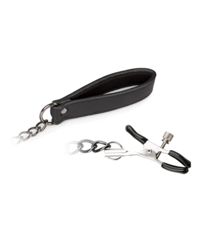 BDSM kit (collar, leash and breast clamps) - EasyToys BDSM kit (collar, leash and breast clamps) - EasyToys