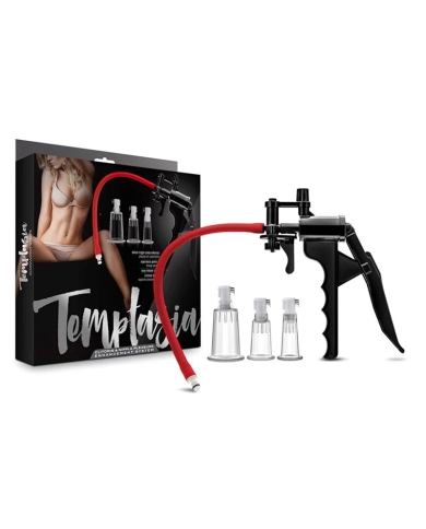 Nipple & clitoris pump with 3 suction cylinders - Temptasia Nipple & clitoris pump with 3 suction cylinders - Temptasia