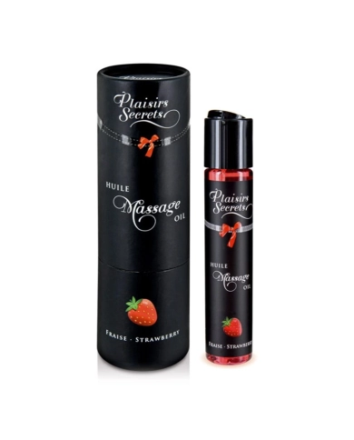 Edible massage oil (strawberry) - Plaisirs Secrets Edible massage oil (strawberry) - Plaisirs Secrets