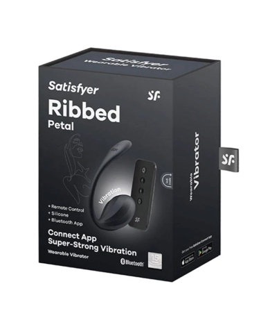 Oeuf vibrant connecté - Satisfyer Ribbed Petal Oeuf vibrant connecté - Satisfyer Ribbed Petal