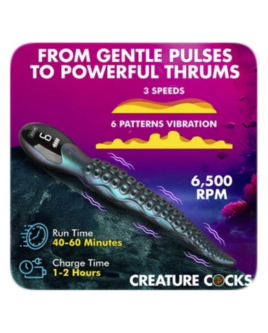 Vibromasseur Tentavibe 19cm - Creature Cocks Vibromasseur Tentavibe 19cm - Creature Cocks