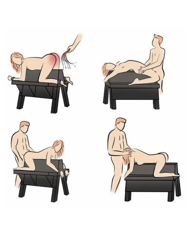 Banc de soumission BDSM Bareback Submission Horse - Master Series Banc de soumission BDSM Bareback Submission Horse - Master Series