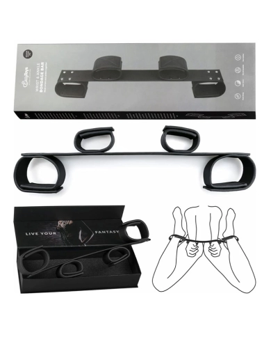 Barra di immobilizzazione per polso e caviglia - EasyToys Bondage Bar Barra di immobilizzazione per polso e caviglia - EasyToys Bondage Bar