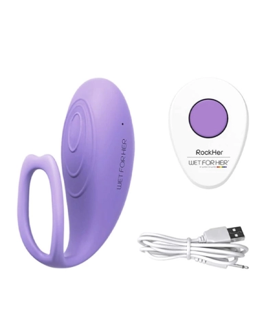 Wet For Her RockHer Scissoring lesbian vibrator