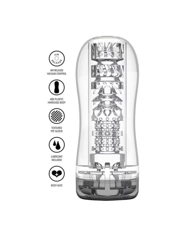 Masturbatore Hero Clear Blast Vacuum Stroker - ToyJoy Masturbatore Hero Clear Blast Vacuum Stroker - ToyJoy