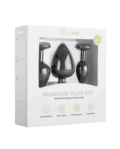 3er-Set Analplugs - EasyToys Diamond 3er-Set Analplugs - EasyToys Diamond