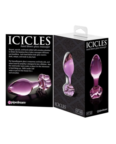 Plug anal en verre Icicles No. 48