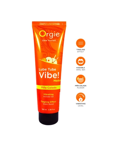Gleitmittel auf Wasserbasis 100 ml - Orgie Lube Tube Vibe! Piña Colada Gleitmittel auf Wasserbasis 100 ml - Orgie Lube Tube Vibe! Piña Colada