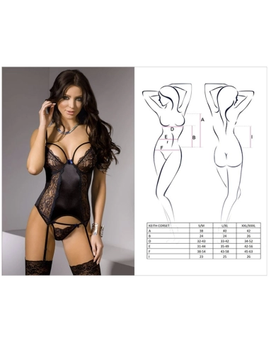 Sexy Korsett & String Keith (Schwarz) - Casmir Sexy Korsett & String Keith (Schwarz) - Casmir
