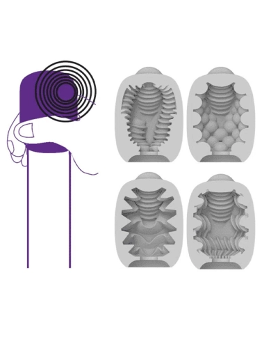 Vibeggs vibrating masturbator - Candy Curves Vibeggs vibrating masturbator - Candy Curves