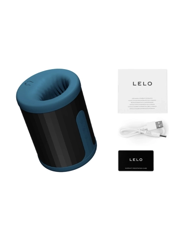 Masturbatore vibrante e connesso LELO F2 (Blu) Masturbatore vibrante e connesso LELO F2 (Blu)