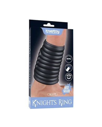 Vibrating and stimulating penis sleeve - Knights Ring Wave Vibrating and stimulating penis sleeve - Knights Ring Wave