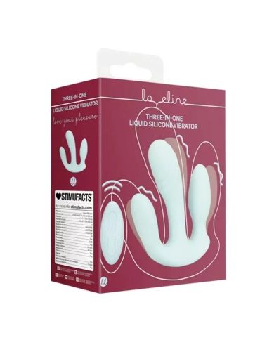 Vibratore 3 in 1 - Loveline (Blu) Vibratore 3 in 1 - Loveline (Blu)