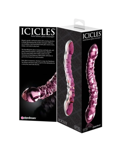Doppio dildo di vetro - Icicles No 55 Doppio dildo di vetro - Icicles No 55