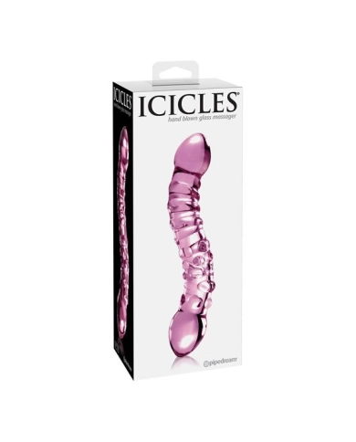 Doppio dildo di vetro - Icicles No 55 Doppio dildo di vetro - Icicles No 55