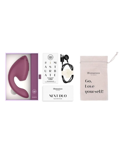 Womanizer NEXT DUO (Dark pink) - Clitoral and vaginal stimulator Womanizer NEXT DUO (Dark pink) - Clitoral and vaginal stimulator