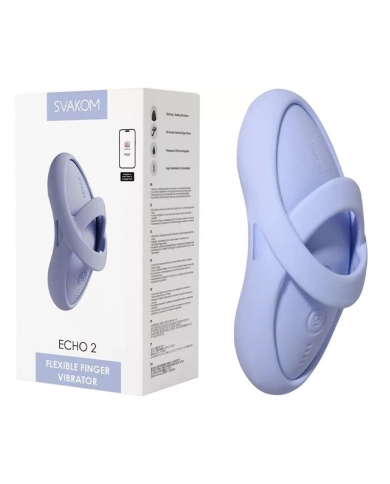 Stimolatore vibrante e riscaldante in silicone - Svakom Echo 2 (Azzurro) Stimolatore vibrante e riscaldante in silicone - Svakom Echo 2 (Azzurro)