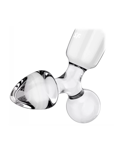 Dildo in vetro Satisfyer Triple Crystal 1
