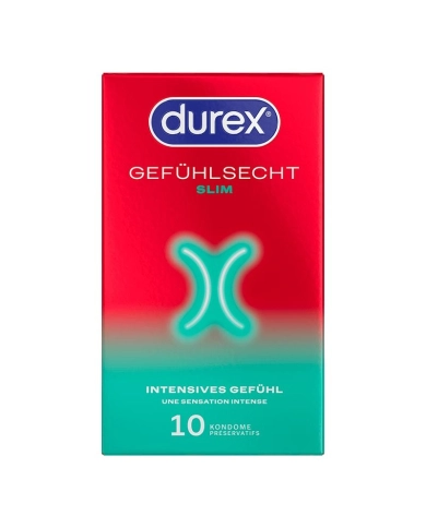 Durex Gefühlsecht Slim Fit Kondome 10pc