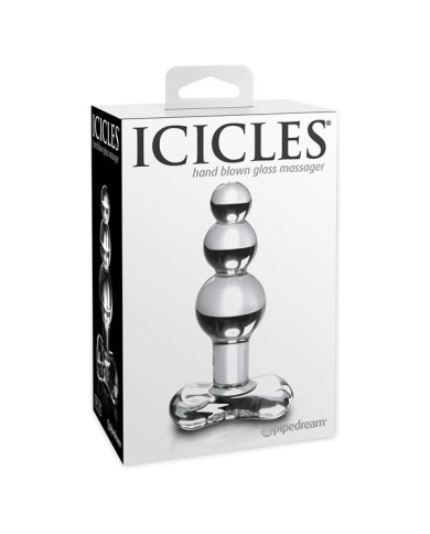 Dildo anal progressif en verre - Icicles N° 47 Dildo anal progressif en verre - Icicles N° 47