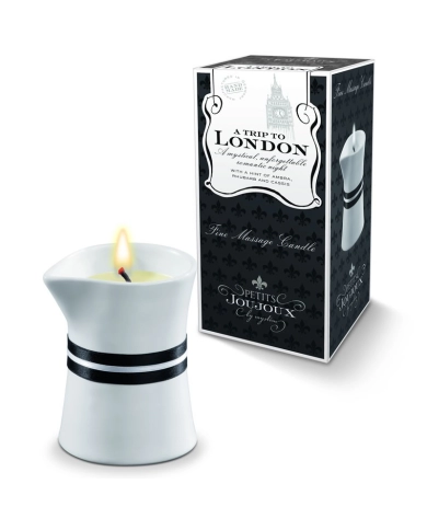 Bougie de massage rabarbaro e ambra London - Petits Joujoux