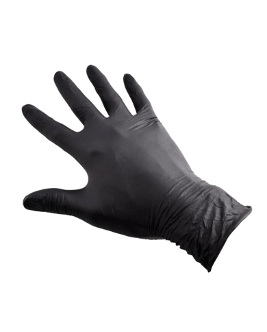 Black Latex Examination Gloves