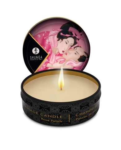 Scented Massage Candle Shunga - Aphrodisia Rose