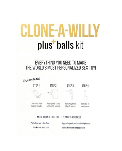 Penis und Hoden Klon - Clone A Willy Kit Penis und Hoden Klon - Clone A Willy Kit
