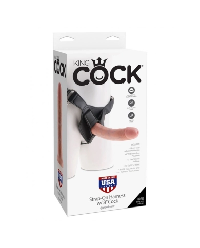 Gode Ceinture réaliste couleur chair 20cm – King Cock Gode Ceinture réaliste couleur chair 20cm – King Cock