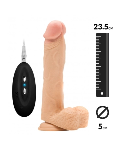 Vibromasseur réaliste avec scrotum 23.5cm - RealRock 9