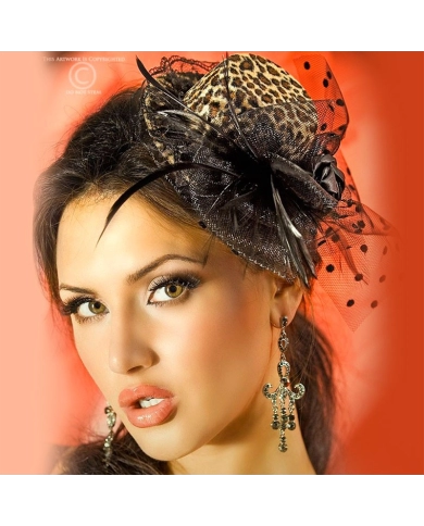 Mini burlesque hat CR-3262 - Chilirose