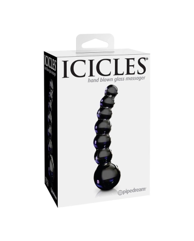 Analkette aus Glas Schwarz - Icicles No. 66 Analkette aus Glas Schwarz - Icicles No. 66